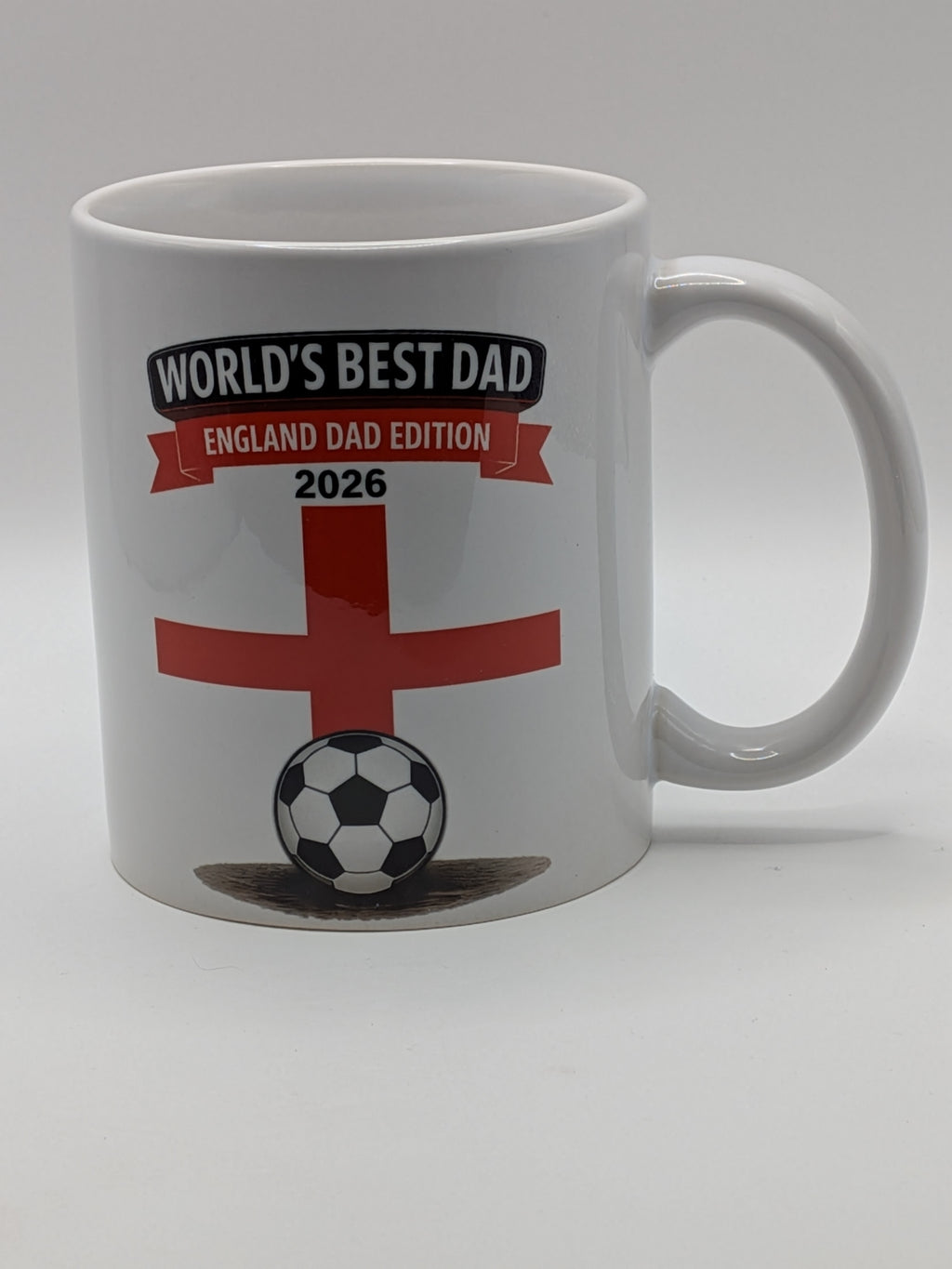 World’s Best Dad Mug | England Dad Edition 2026 | Football Gift for Dads - Wessex Custom Workshop