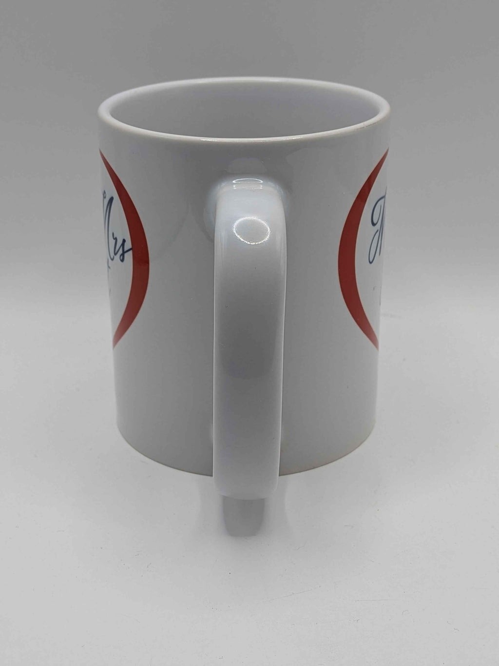 Personalised Mr & Mrs Mug – Custom Surname & Established Year – Heart Design