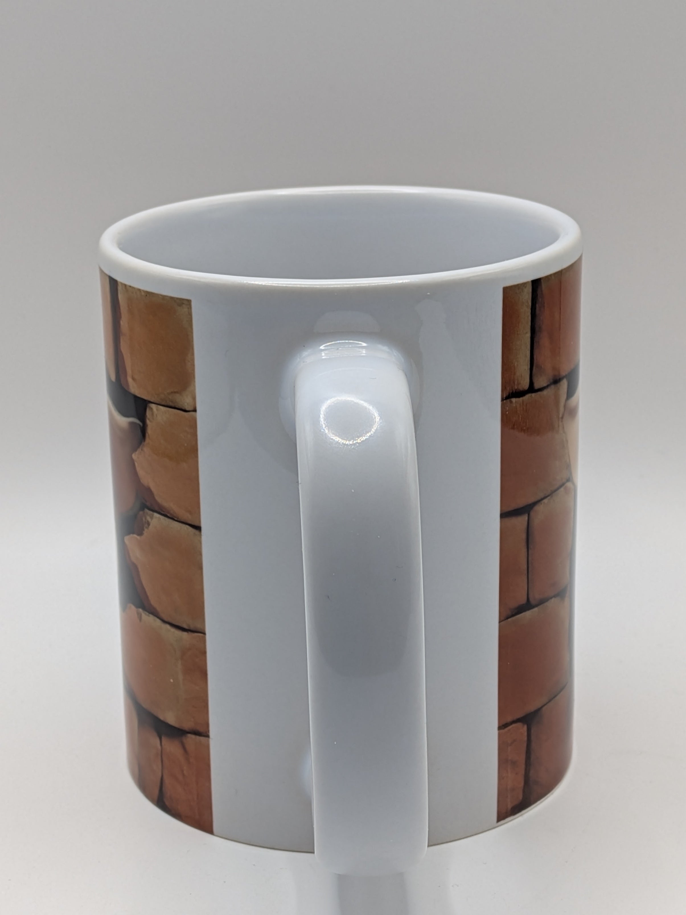 A Piglet Mug – Cute 3D Brick Wall Effect – Animal Lover Gift