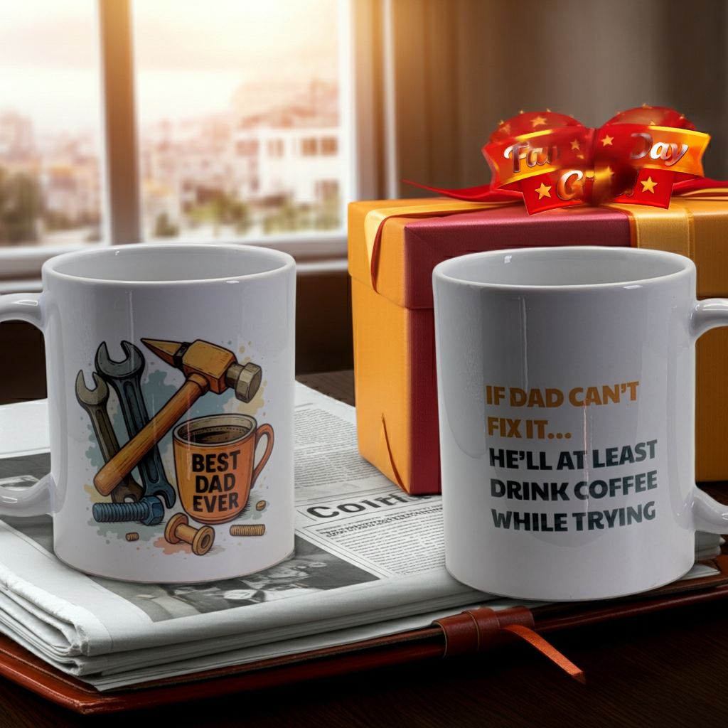 Best Dad Ever Mug - Tool-Themed DIY Father's Day Gift for Dad